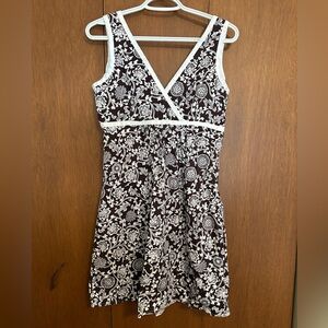 dBy Ltd Brown and White Dress